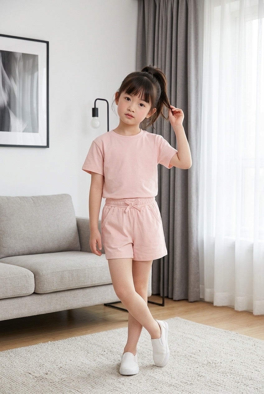Organic Cotton Short Sleeve T-Shirt and Short Set