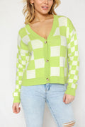 Checkered Cardigan