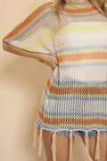 Miss Sparkling Stripe cover up top