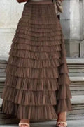 Ruffled Maxi Skirt