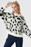 Leopard Knit Sweater