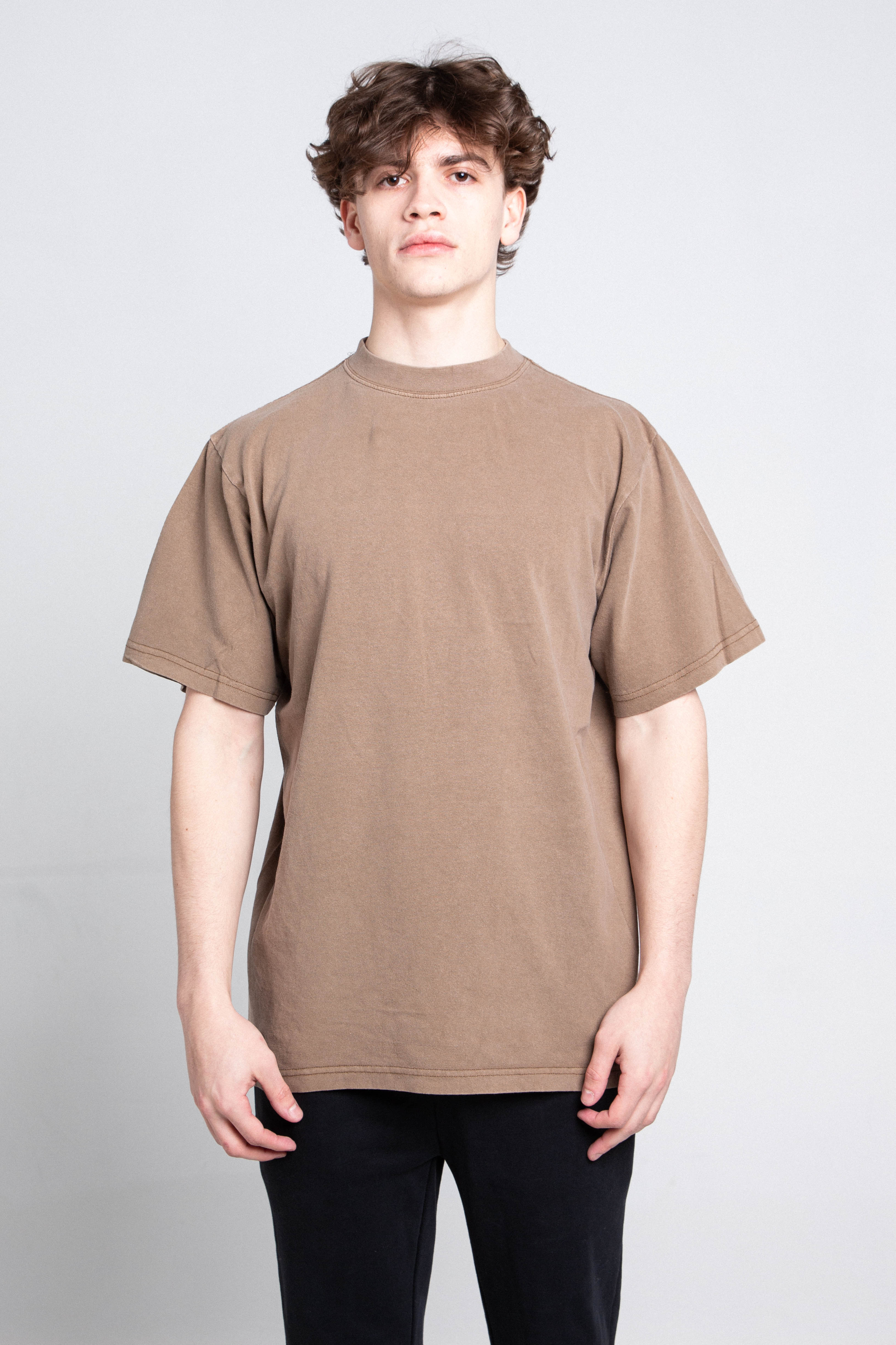 AJPT300GM STONE WASH HEAVY TEE