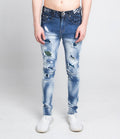 A404 CASUAL FADED WASH SKINNY JEANS