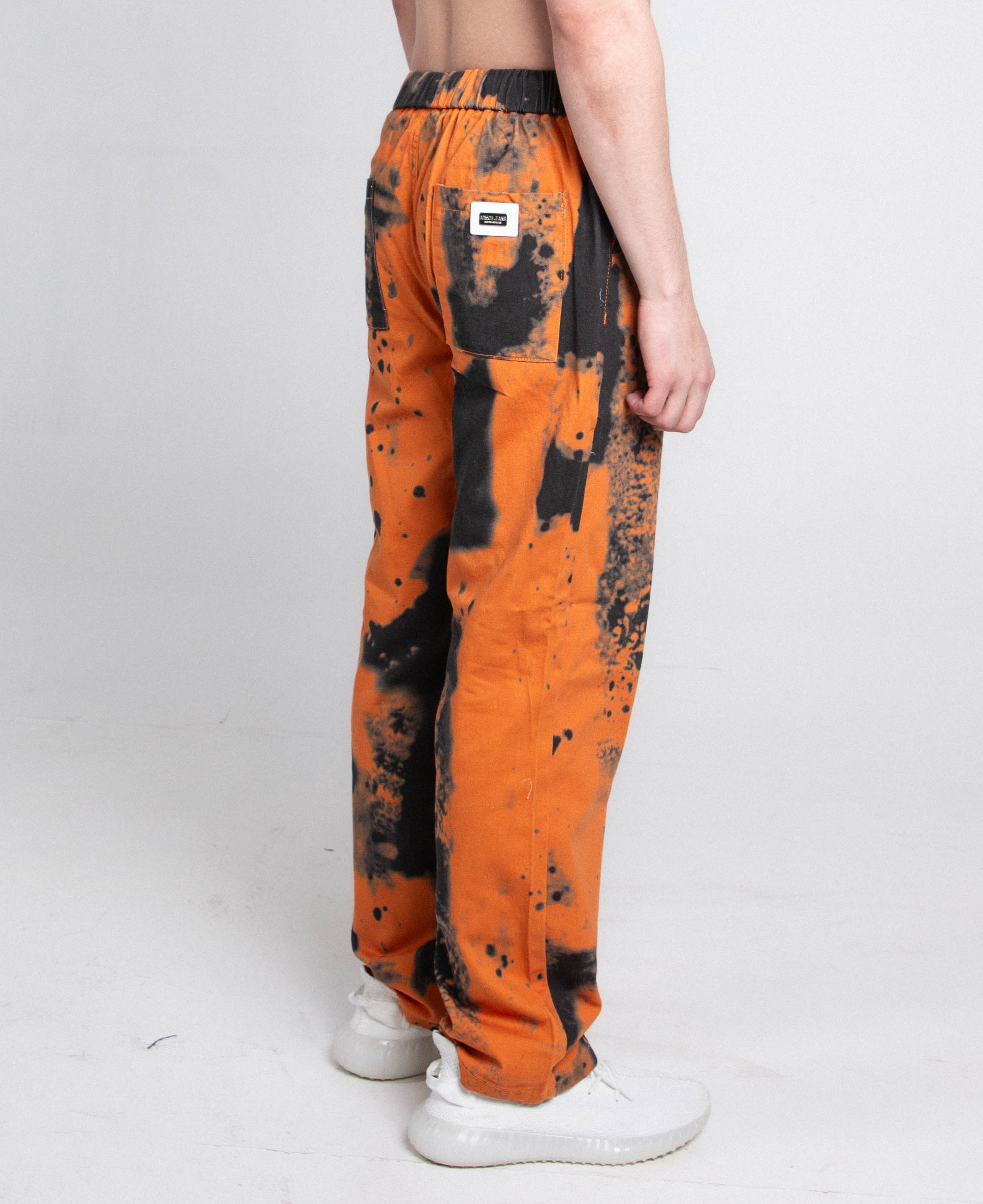 AJ04L COLOR DYE LOOSE JEANS