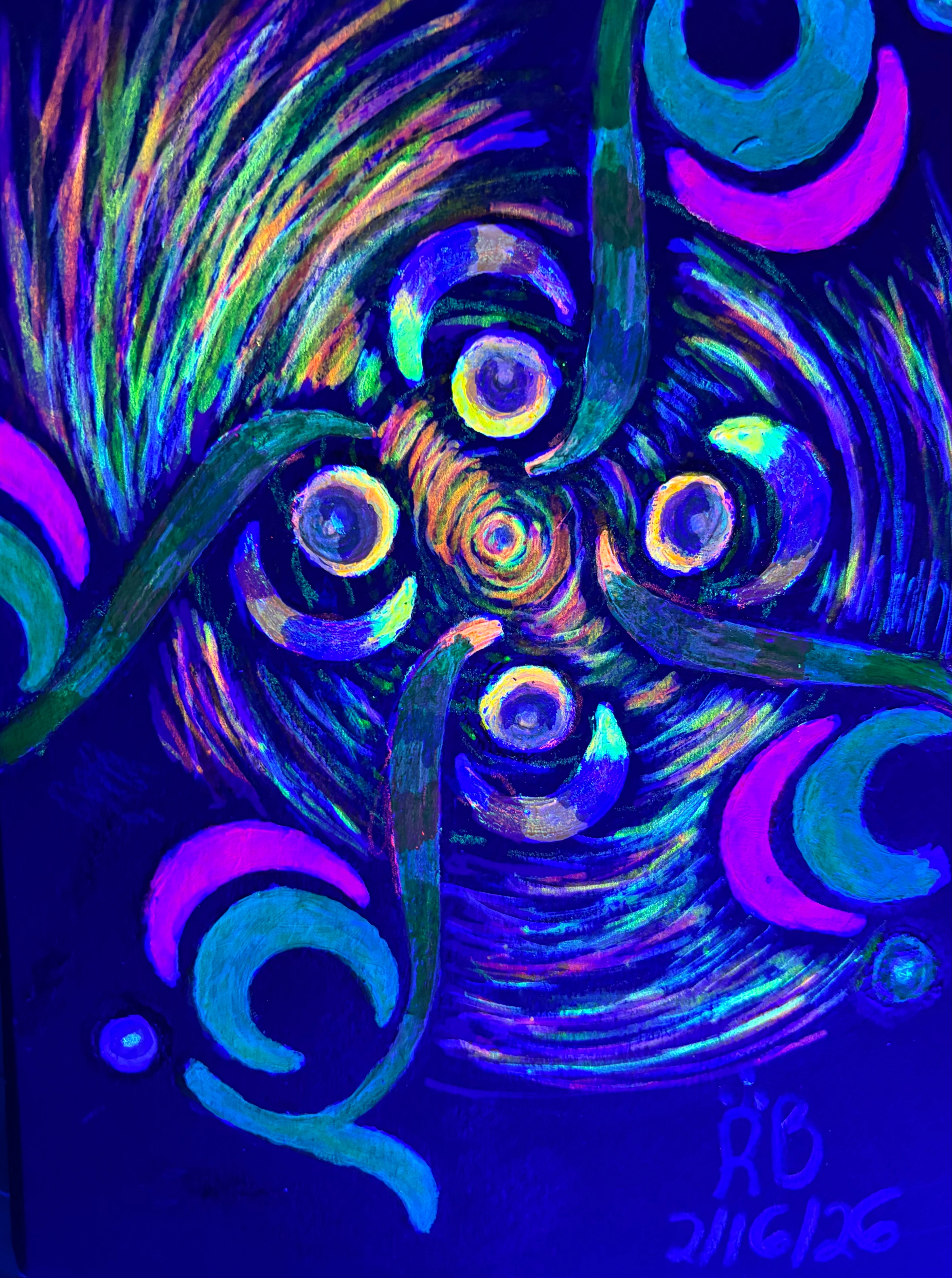 Cosmic Current Abstract  (Digital Print) by Whimsy Rae's Artistry