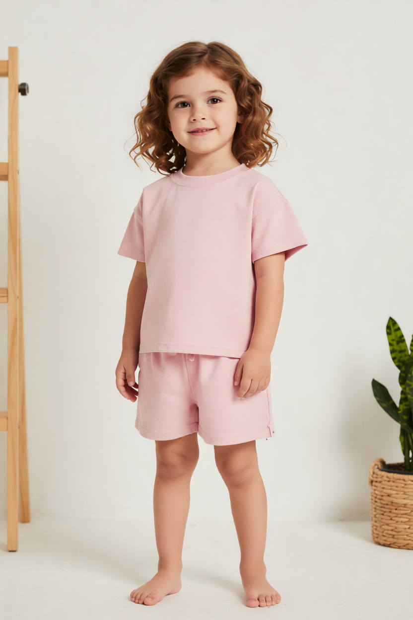 Organic Cotton Short Sleeve T-Shirt and Short Set