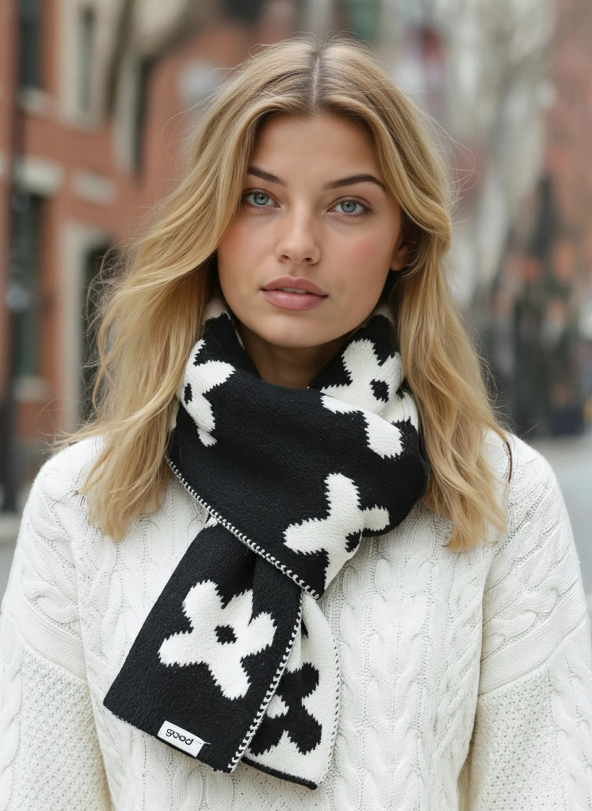 Flower scarf