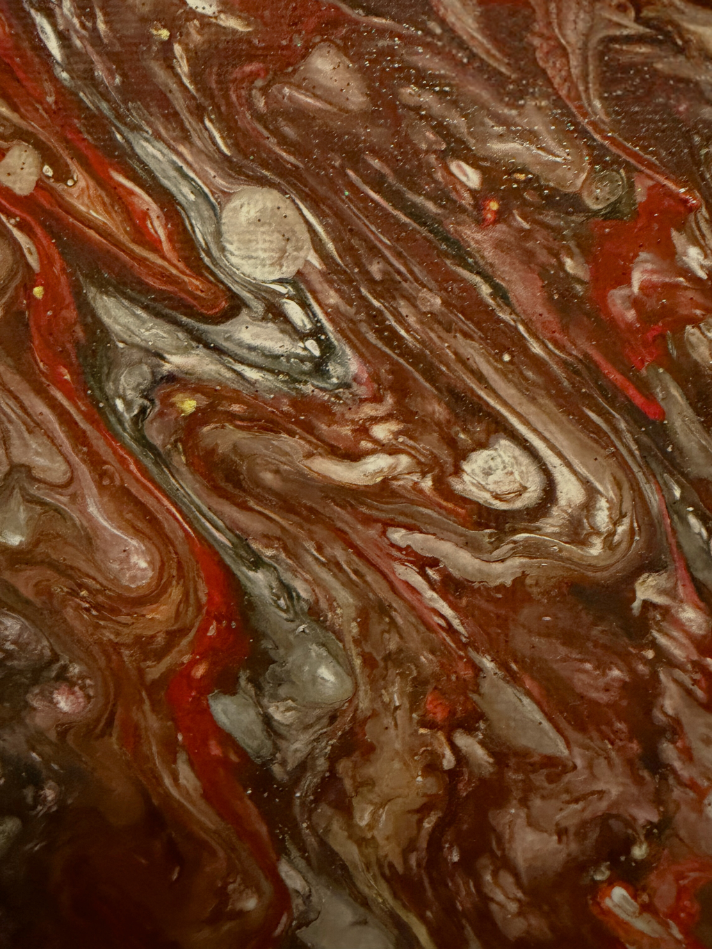 Molten Earth Abstract  (Digital Print) Luxury Fluid Art