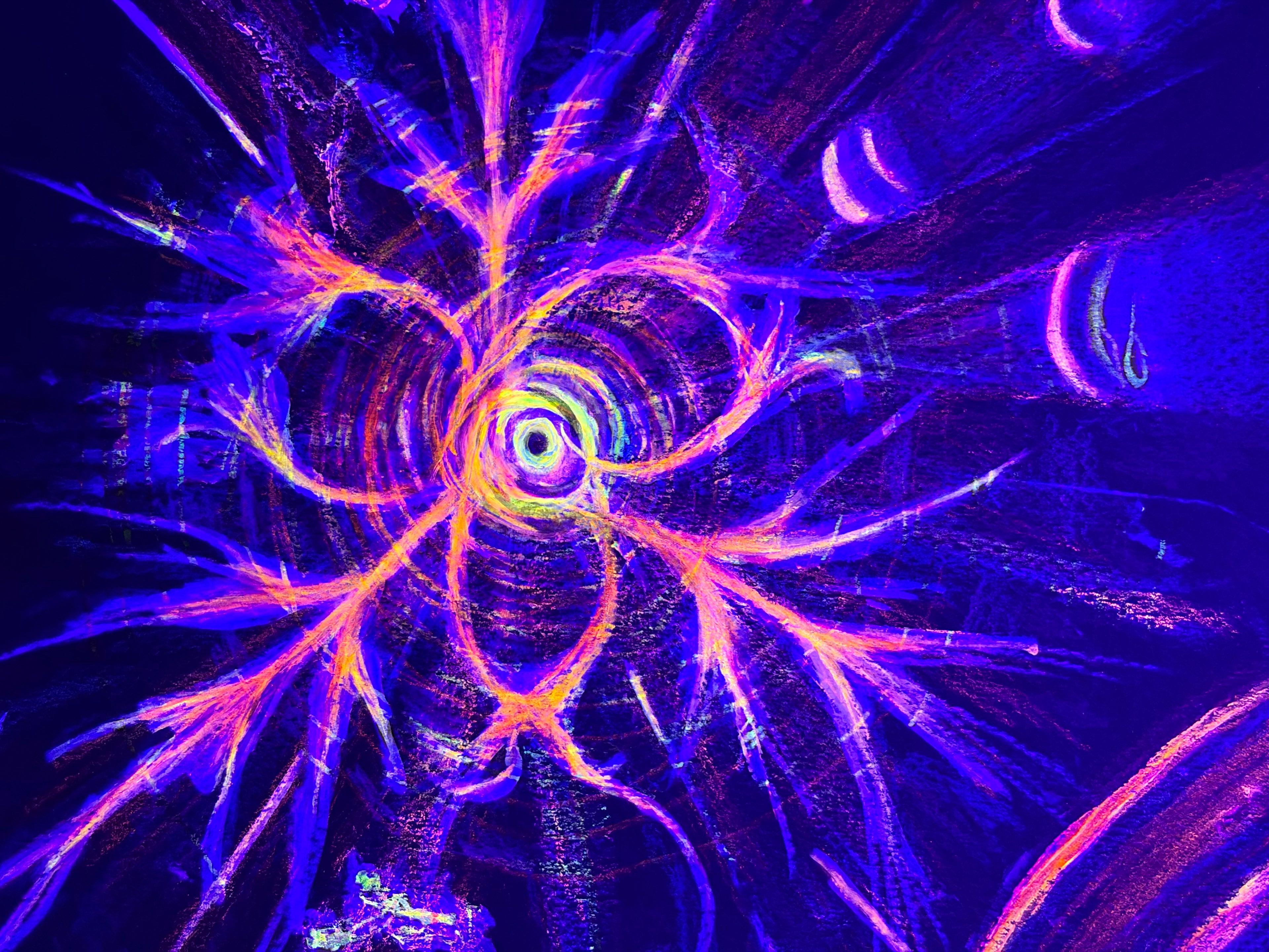 Neon Singularity Galaxy Art (Digital Print) (Copy) (Copy)