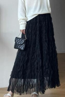 Midi Mesh Skirt
