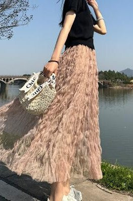 Midi Mesh Skirt