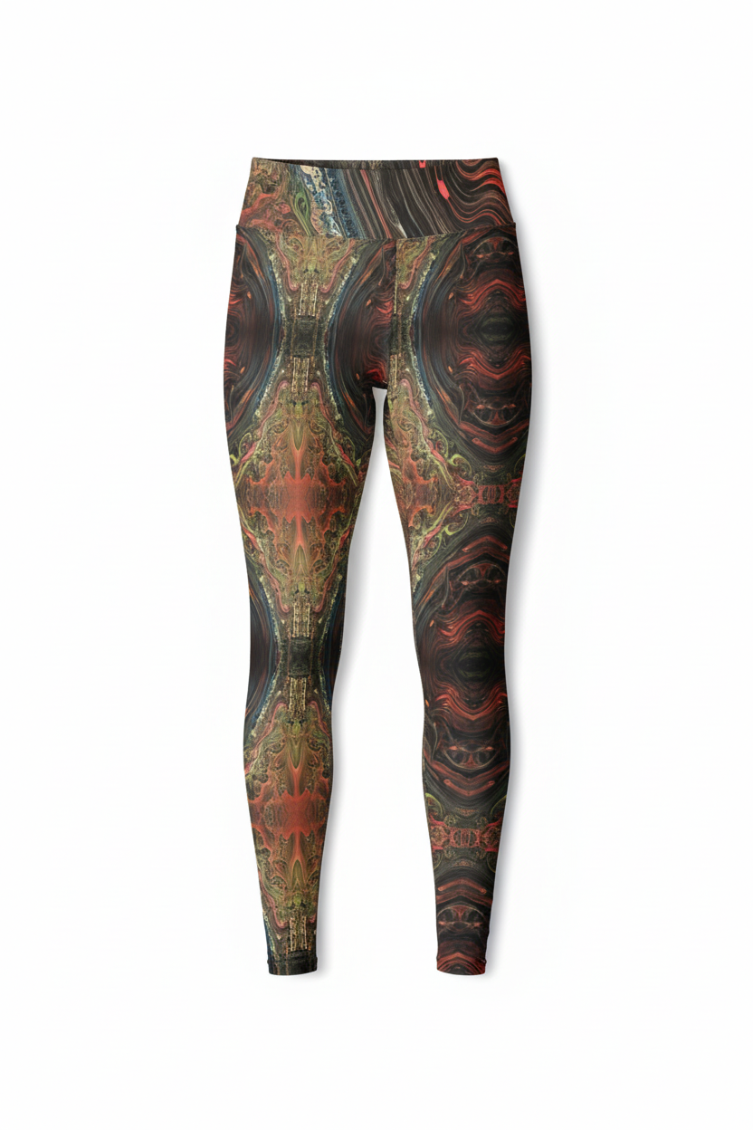 Yoga leggings white studio background